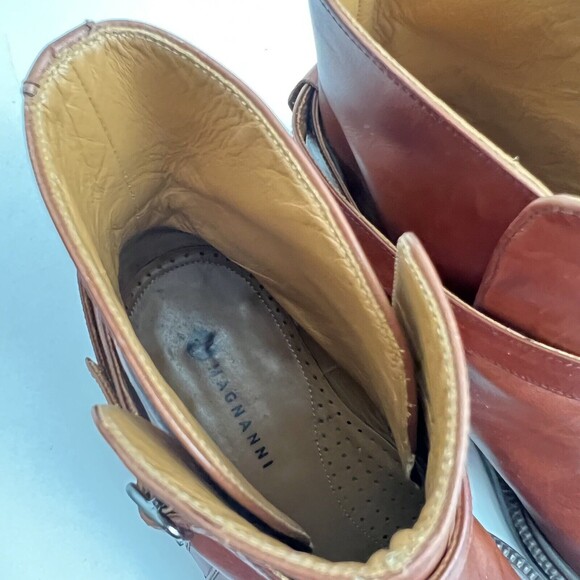 Magnanni Bootie Harness Boots Brown Men 8 main image 11